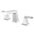Lexora Balduina Brass 3 Hole 8" Widespread Bathroom Faucet - Chrome