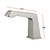 Lexora Balduina Brass 3 Hole 8" Widespread Bathroom Faucet - Brushed Nickel