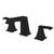 Lexora Balduina Brass 3 Hole 8" Widespread Bathroom Faucet - Matte Black