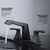 Lexora Balduina Brass 3 Hole 8" Widespread Bathroom Faucet - Matte Black