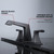 Lexora Balduina Brass 3 Hole 8" Widespread Bathroom Faucet - Matte Black