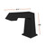 Lexora Balduina Brass 3 Hole 8" Widespread Bathroom Faucet - Matte Black