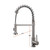 Lexora Lanuvio Brass Kitchen Faucet w/ Pull Out Sprayer - Brushed Nickel