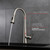 Lexora Furio Brass Kitchen Faucet w/ Pull Out Sprayer - Brushed Nickel