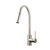 Lexora Olivi Brass Kitchen Faucet w/ Pull Out Sprayer - Brushed Nickel