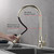 Lexora Olivi Brass Kitchen Faucet w/ Pull Out Sprayer - Brushed Nickel