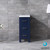 Lexora Volez 12 Inch Navy Blue Side Cabinet, Phoenix Stone Top