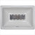Linkasink P008 W Tiffany in White Porcelain Drop In or Undermount Bathroom Sink with Tray Choices - 15 x 21.75 x 7.25 inches