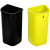 Alpine ALP470-R-40L 40 L / 10.5 Gal Stainless Steel Slim Open Trash Can Dual Compartment, Brushed Stainless Steel