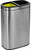 Alpine ALP470-R-40L 40 L / 10.5 Gal Stainless Steel Slim Open Trash Can Dual Compartment, Brushed Stainless Steel