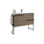 Lucena Bath 3889Ltb Scala 40 Inch Vanity With Sink And Metal Legs And Towel Bar - Terra
