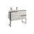 Lucena Bath 3886Ltb Scala 40 Inch Vanity With Sink And Metal Legs And Towel Bar - Abedul