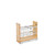 Rev-A-Shelf 8 in Tray Divider, Foil & Wrap Organizer Soft-Close - Natural - 447-BCSC-8C
