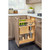 Rev-A-Shelf 448KB-BCSC-9C 9 in Base Cabinet Organizer w/ Knife Block w/Soft-Close - Natural