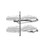 Rev-A-Shelf Gray Two-Tier "Cloud" Optimizer for 18" Right Opening/Blind Left Corner Cabinets - 5372-18-GR-R