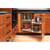 Rev-A-Shelf Maple Two-Tier Solid Bottom Door-Mount Optimizer for 18" Right Opening/Blind Left Corner cabinets - 599-18-RMP