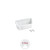 Rev-A-Shelf 8 in Door Storage Bins Set (White) - 6235-08-11-52