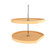 Rev-A-Shelf 31 in Wood D-Shape Lazy Susans 2-Shelf - Natural - 4WLS272-31-52