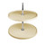 Rev-A-Shelf 16 in Almond Polymer Full Circle Lazy Susans 2-Shelf - 6072-16-15-52