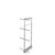 Rev-A-Shelf 5350-13-GR 13 in Chrome Solid Bottom Pantry Pullout Soft Close - Gray