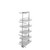Rev-A-Shelf 5358-16-GR 16 in Chrome Solid Bottom Pantry Pullout Soft Close - Gray