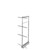 Rev-A-Shelf 5358-19-MP 19 in Chrome Solid Bottom Pantry Pullout Soft Close - Natural