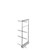 Rev-A-Shelf 5743-10-CR-1 10 in Chrome Basket Pantry Pullout Soft Close