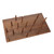 Rev-A-Shelf Large 39 x 21 Wood Peg Board System w/16 pegs - Walnut - 4DPS-WN-3921