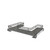 Rev-A-Shelf 30 in Orion Gray U-Shaped Solid Bottom Pull Out w/ Soft-Close - Gray - 5386-30BCSCFL-FOG