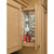 Rev-A-Shelf 444-BBSCWC-5SS 5 in Base Cabinet Stainless Steel Organizer w/Soft-Close - Natural