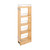 Rev-A-Shelf 448-BBSCWC36-5C 5 in x 36 in H Wood Pull Out Wall Organizer w/Soft Close - Natural