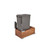Rev-A-Shelf Single 50 Qrt Waste Container - Walnut - 4WC-WN-1550DM1-SC