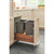 Rev-A-Shelf 4WC-WN-2150DM2-SC Double 50 Qrt Waste Container - Walnut