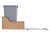 Rev-A-Shelf 4WCSD-1550DM-1 Servo 50 Qrt Pull-Out Waste Container - Natural