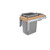 Rev-A-Shelf 4WCTM-12INDM-1 35 Qrt Top mount Waste Container (Inset) - Natural