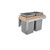 Rev-A-Shelf 4WCTM-15BBSCDM2 Double 27 Qrt Top mount Waste Container w/Soft-Close (1-1/2" faceframe) - Natural
