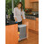 Rev-A-Shelf 5349-1550DM-117 50 Qrt Pull-Out Waste Container - Silver