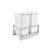 Rev-A-Shelf Double 50 Qrt Pull-Out Waste Containers - Silver - 5349-2150DM-2