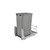 Rev-A-Shelf 50 Qrt Pull-Out Waste Container Soft-Close - Metallic Silver - 53WC-1550SCDM-117