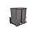Rev-A-Shelf Double 50 Qrt Pull-out Waste Container Soft-Close - Gray - 53WC-2150SCDM-213