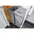 Rev-A-Shelf 53WC-2150SCDM-217 Double 50 Qrt Pull-out Waste Container Soft-Close - Metallic Silver