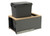 Rev-A-Shelf 5LB-1535OGMP-113 35 Qrt LEGRABOX Pull-Out Waste Container w/Soft-Close - Gray