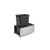 Rev-A-Shelf 5LB-1550SSBL-118 50 Qrt LEGRABOX Pull-Out Waste Container w/Soft-Close - Black