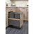 Rev-A-Shelf 5LB-1835OGMP-213 Double 35 Qrt LEGRABOX Pull-Out Waste Container w/Soft-Close - Gray