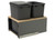 Rev-A-Shelf Double 35 Qrt LEGRABOX Pull-Out Waste Container w/Soft-Close - Gray - 5LB-1835OGMP-213