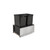 Rev-A-Shelf Double 50 Qrt LEGRABOX Pull-Out Waste Container w/Soft-Close - Black - 5LB-1850SSBL-218
