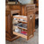 Rev-A-Shelf 448-VC25SC-8 8 in W X 25 in H Wood Vanity Base Organizer w/Soft-Close - Natural