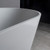 Vanity Art Alsace 65 in. Solid Surface Flatbottom Freestanding Bathtub in White