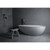 Vanity Art Assignan 67 in. Solid Surface Flatbottom Freestanding Bathtub in White