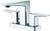 ALFI Polished Chrome Two-Handle 4'' Centerset Bathroom Faucet - AB1020-PC